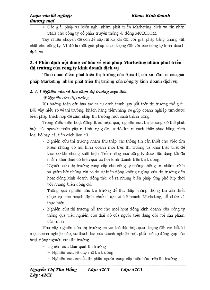 image for page Giải pháp marketing nhằm phát triển thị trường dịch vụ tin nhắn SMS của công ty cổ phần truyền thông VMG