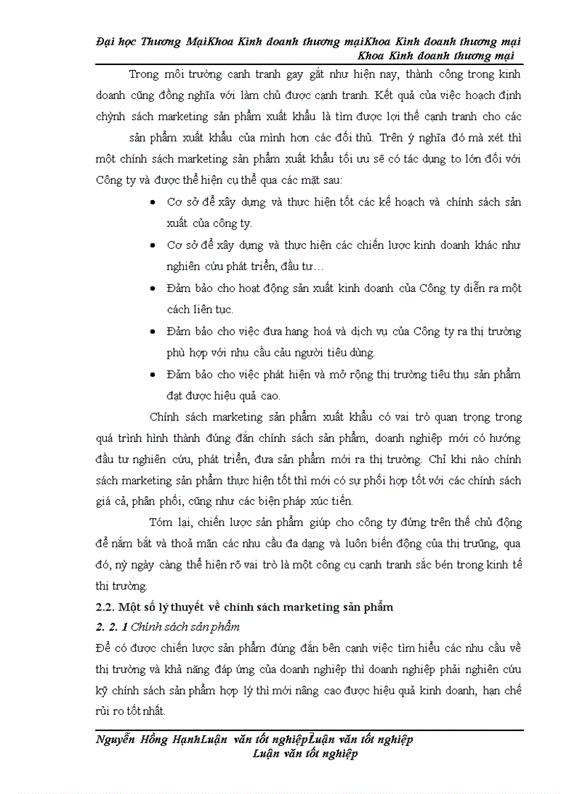 image for page Phát triển chính sách marketing sản phẩm dệt may xuất khẩu của công ty TNHH sản xuất & thương mại Tân Bắc Đô sang thị trường EU