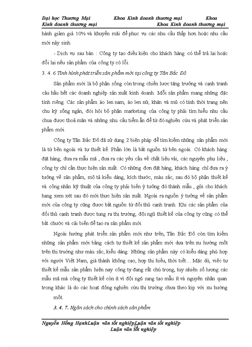 image for page Phát triển chính sách marketing sản phẩm dệt may xuất khẩu của công ty TNHH sản xuất & thương mại Tân Bắc Đô sang thị trường EU