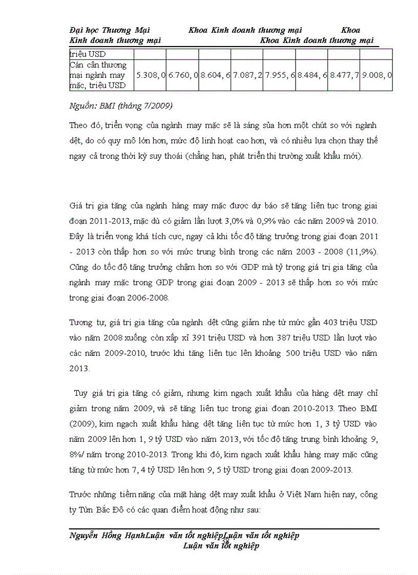 image for page Phát triển chính sách marketing sản phẩm dệt may xuất khẩu của công ty TNHH sản xuất & thương mại Tân Bắc Đô sang thị trường EU