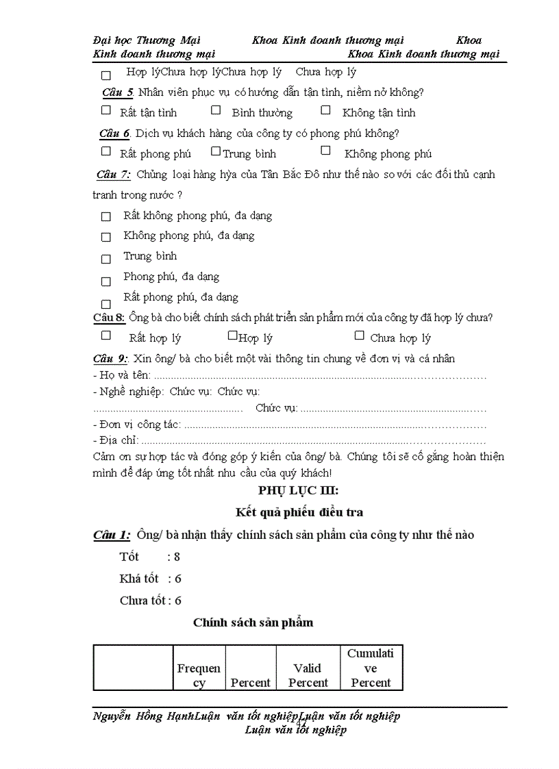 image for page Phát triển chính sách marketing sản phẩm dệt may xuất khẩu của công ty TNHH sản xuất & thương mại Tân Bắc Đô sang thị trường EU