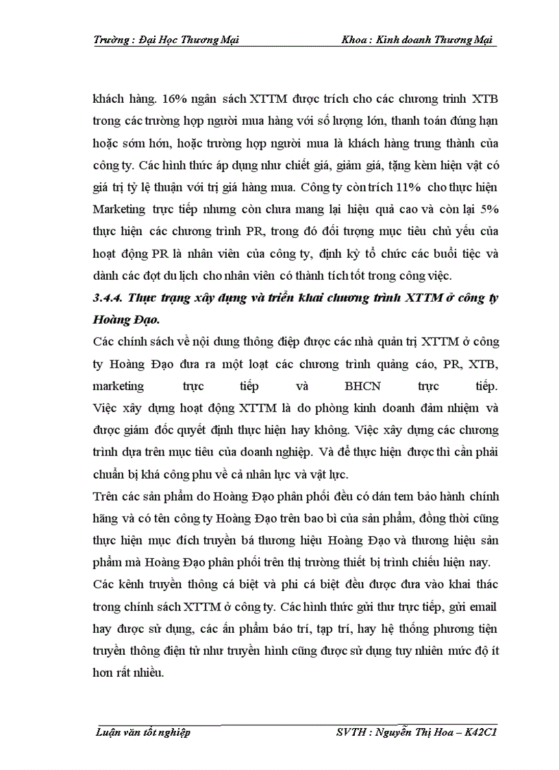 image for page Phát triển phối thức xúc tiến thương mại sản phẩm thiết bị trình chiếu của công ty Cổ phần Đầu tư Hoàng Đạo trên thị trường Miền Bắc