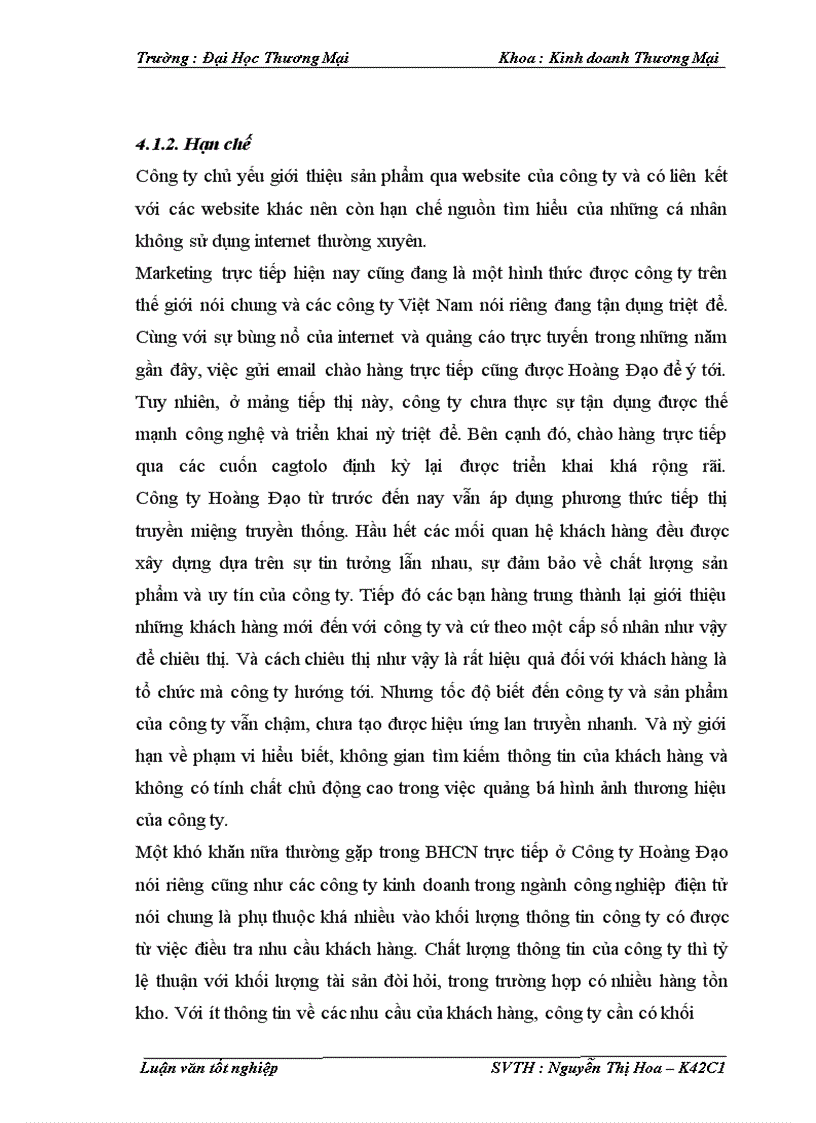 image for page Phát triển phối thức xúc tiến thương mại sản phẩm thiết bị trình chiếu của công ty Cổ phần Đầu tư Hoàng Đạo trên thị trường Miền Bắc