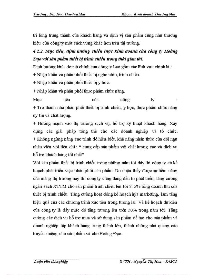image for page Phát triển phối thức xúc tiến thương mại sản phẩm thiết bị trình chiếu của công ty Cổ phần Đầu tư Hoàng Đạo trên thị trường Miền Bắc