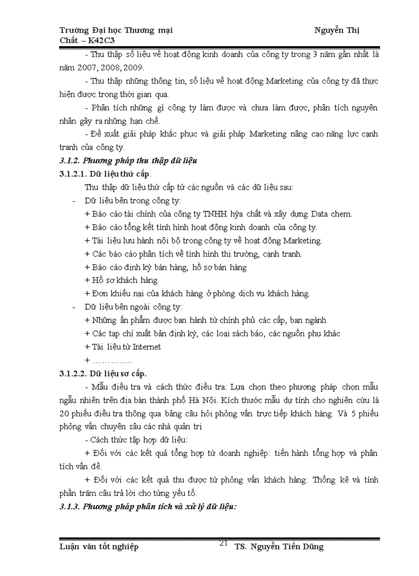 image for page Giải pháp Marketing- Mix nhằm nâng cao năng lực cạnh tranh của công ty TNHH hóa chất và xây dựng Data chem