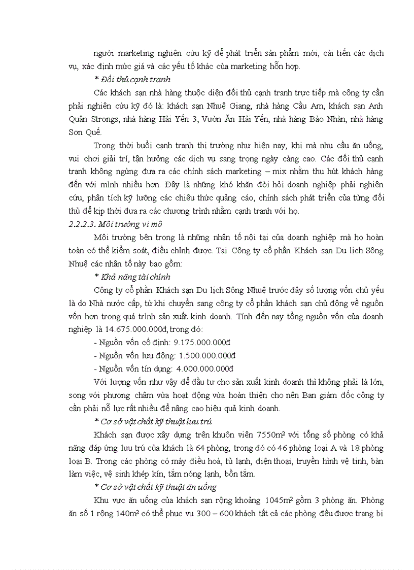 image for page Giải pháp nâng cao sức cạnh tranh marketing tại Công ty cổ phần Khách sạn Du lịch Sông Nhuệ