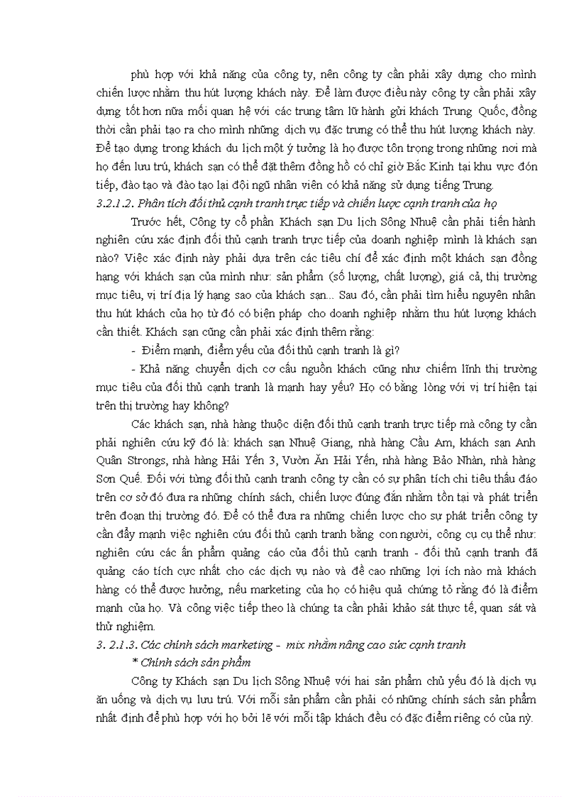 image for page Giải pháp nâng cao sức cạnh tranh marketing tại Công ty cổ phần Khách sạn Du lịch Sông Nhuệ
