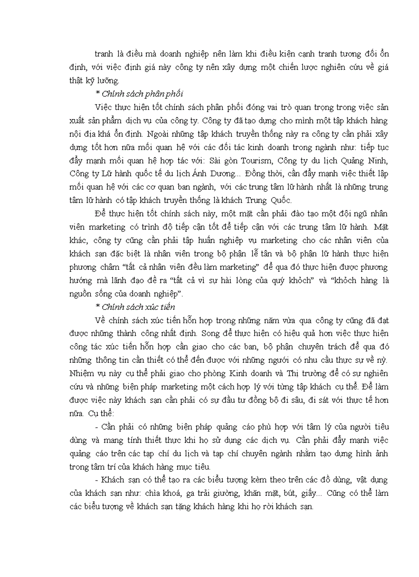 image for page Giải pháp nâng cao sức cạnh tranh marketing tại Công ty cổ phần Khách sạn Du lịch Sông Nhuệ