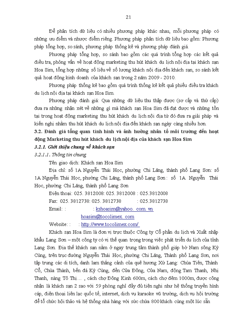 image for page Giải pháp marketing thu hút khách du lịch nội địa đến khách sạn Hoa Sim – Lạng Sơn