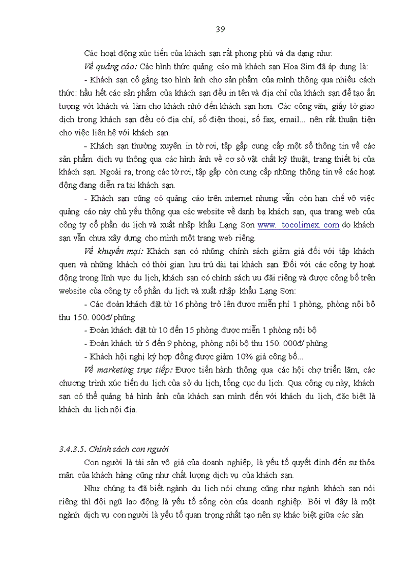 image for page Giải pháp marketing thu hút khách du lịch nội địa đến khách sạn Hoa Sim – Lạng Sơn