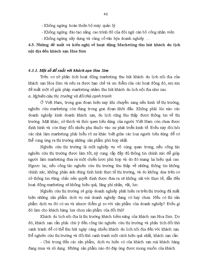 image for page Giải pháp marketing thu hút khách du lịch nội địa đến khách sạn Hoa Sim – Lạng Sơn