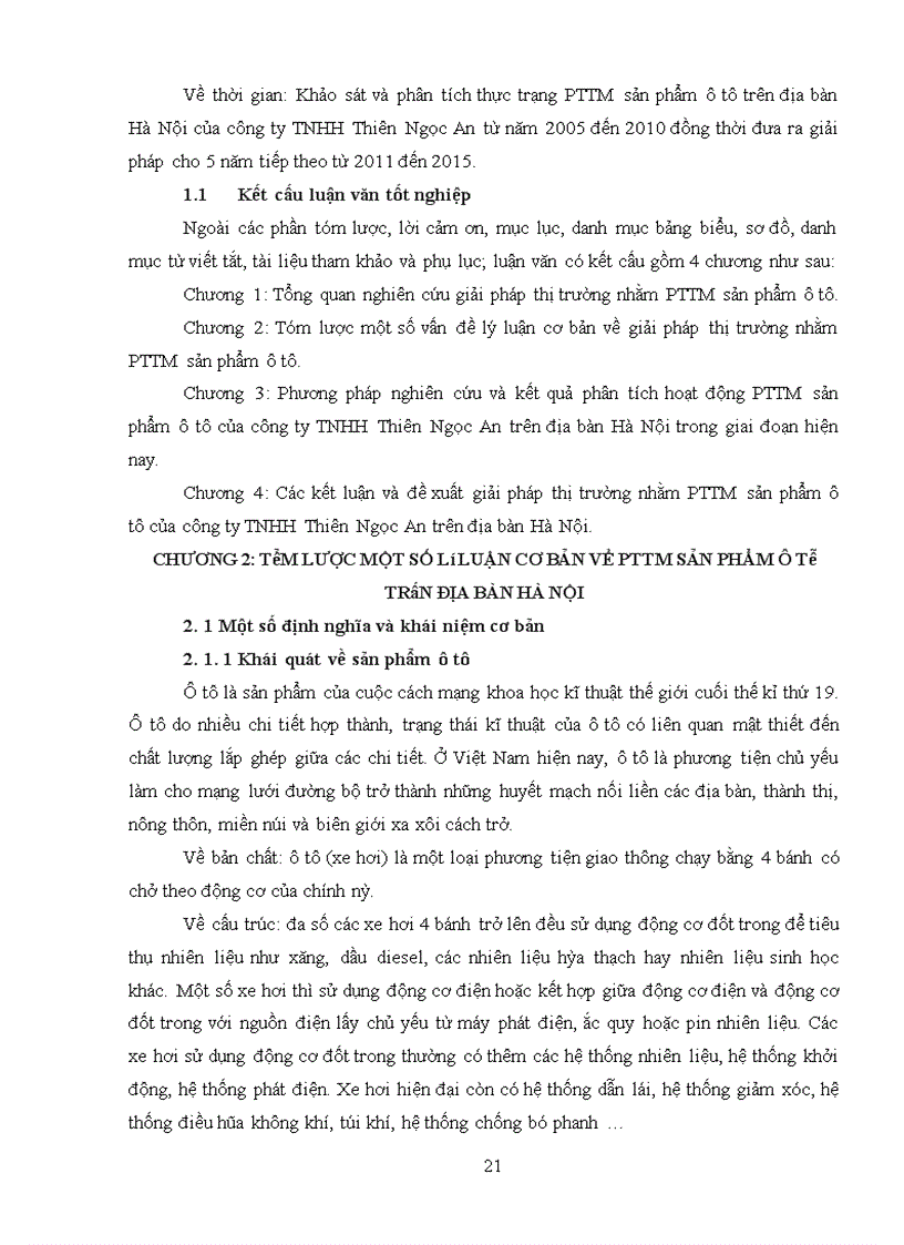image for page Giải pháp thị trường nhằm phát triển thương mại sản phẩm ô tô trên địa bàn Hà Nội. (lấy công ty TNHH Thiên Ngọc An làm đơn vị nghiên cứu