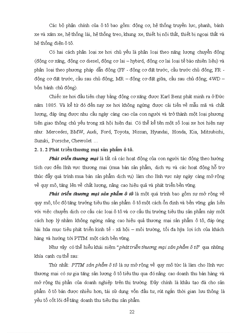 image for page Giải pháp thị trường nhằm phát triển thương mại sản phẩm ô tô trên địa bàn Hà Nội. (lấy công ty TNHH Thiên Ngọc An làm đơn vị nghiên cứu