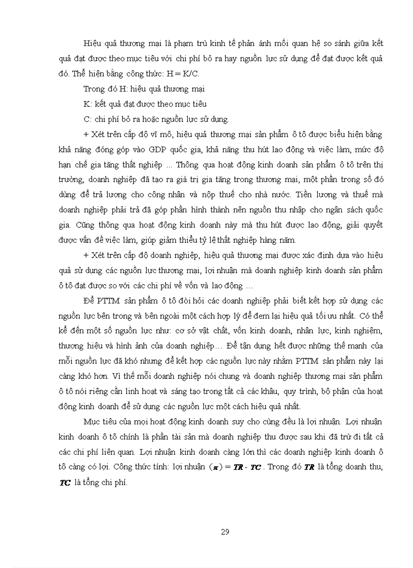 image for page Giải pháp thị trường nhằm phát triển thương mại sản phẩm ô tô trên địa bàn Hà Nội. (lấy công ty TNHH Thiên Ngọc An làm đơn vị nghiên cứu