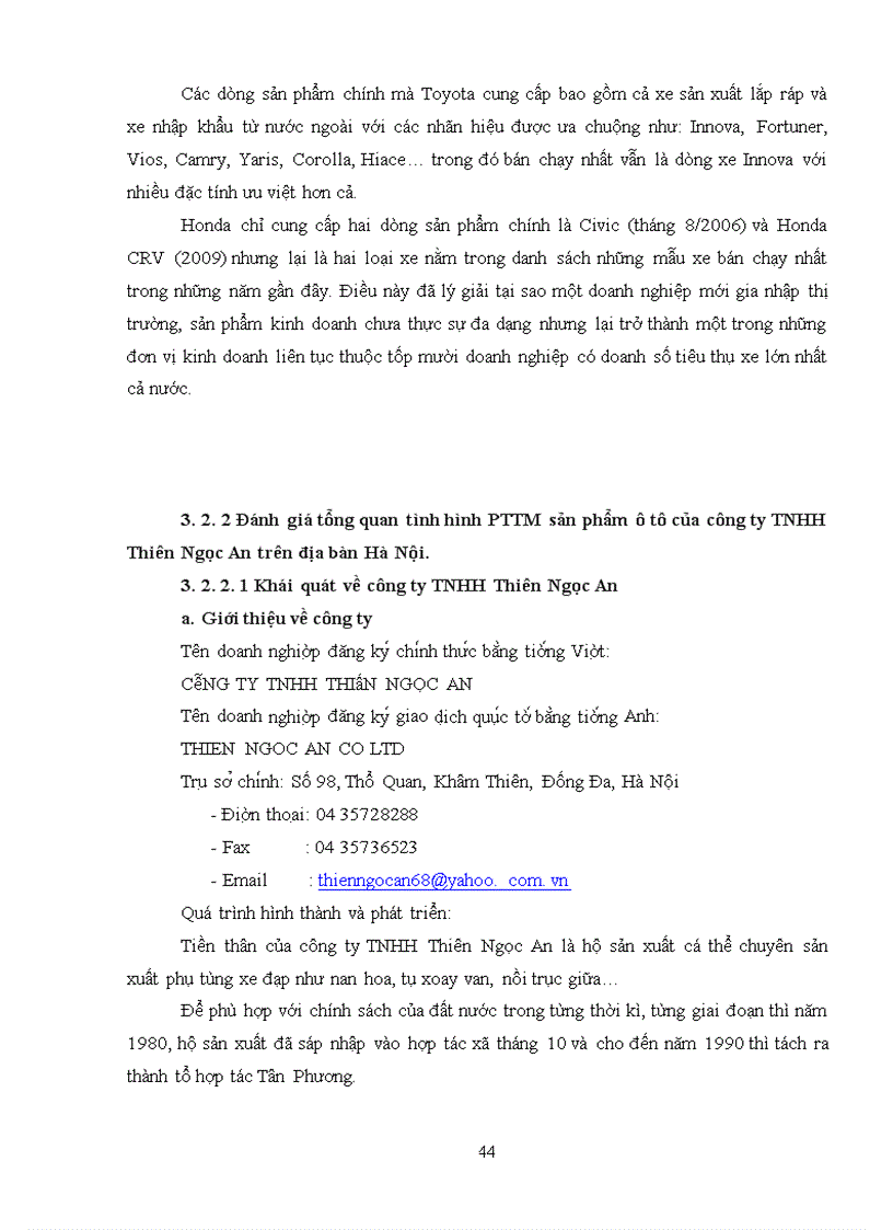 image for page Giải pháp thị trường nhằm phát triển thương mại sản phẩm ô tô trên địa bàn Hà Nội. (lấy công ty TNHH Thiên Ngọc An làm đơn vị nghiên cứu