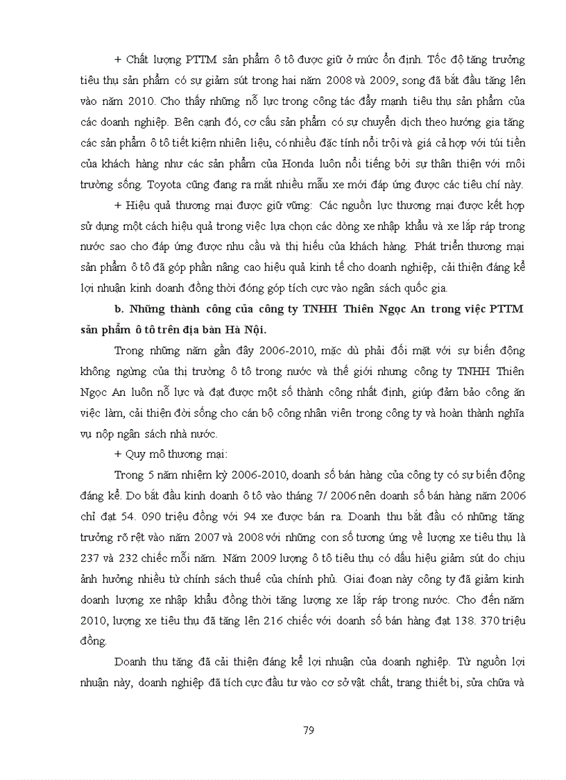 image for page Giải pháp thị trường nhằm phát triển thương mại sản phẩm ô tô trên địa bàn Hà Nội. (lấy công ty TNHH Thiên Ngọc An làm đơn vị nghiên cứu