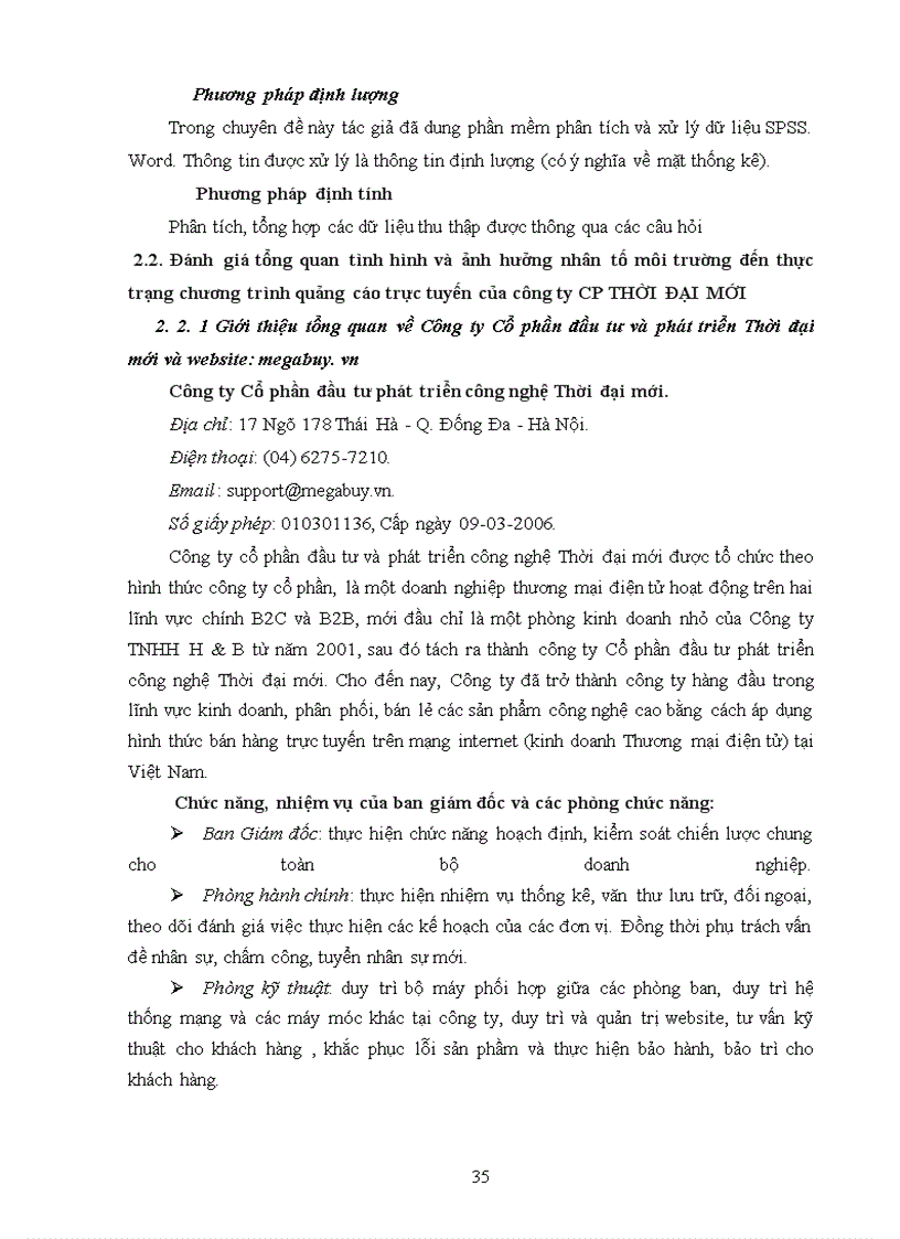 image for page Hoàn thiện chương trình quảng cáo trực tuyến của công ty CP đầu tư phát triển công nghệ THỜI ĐẠI MỚI