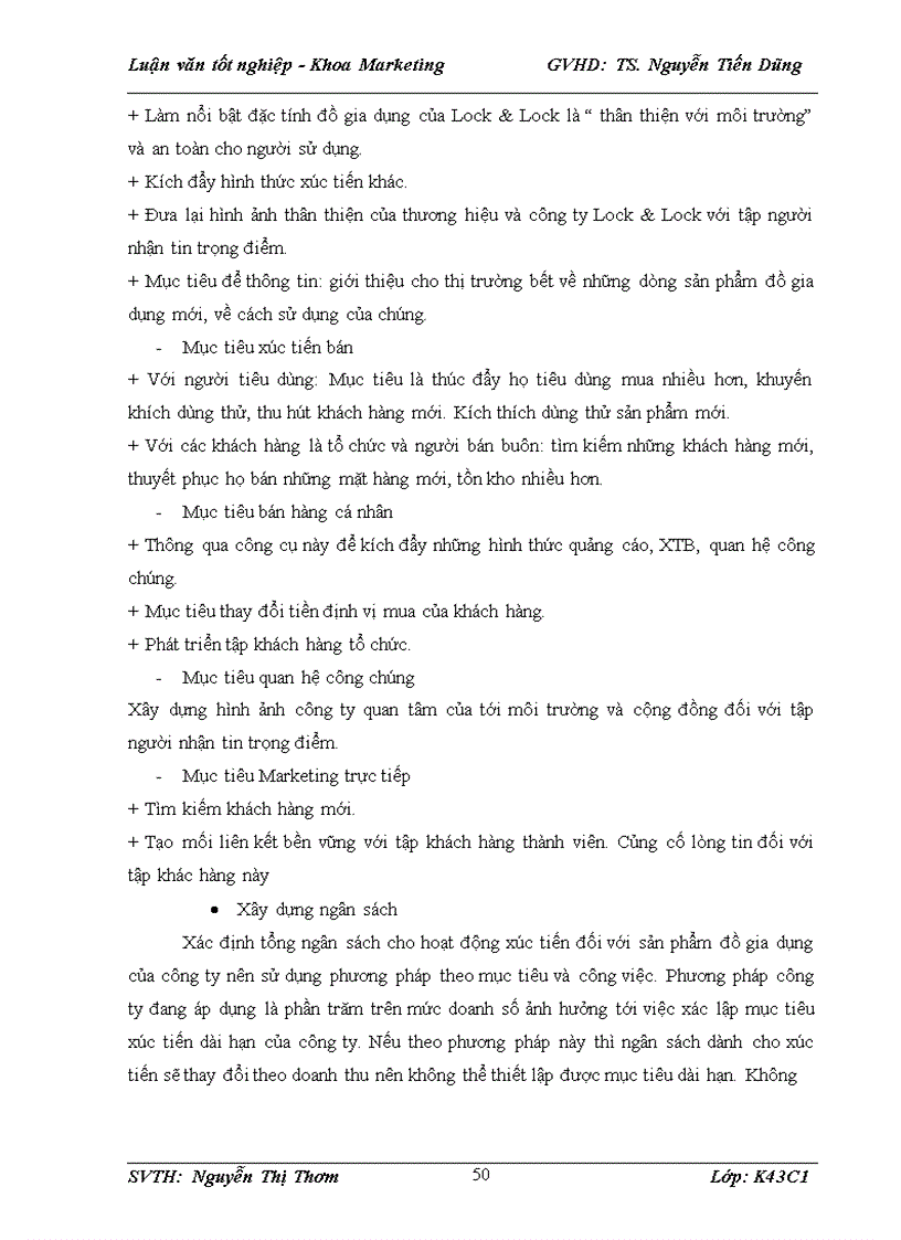 image for page Phát triển phối thức XTTM sản phẩm đồ gia dụng của công ty TNHH Lock & Lock HN trên thị trường Hà Nội