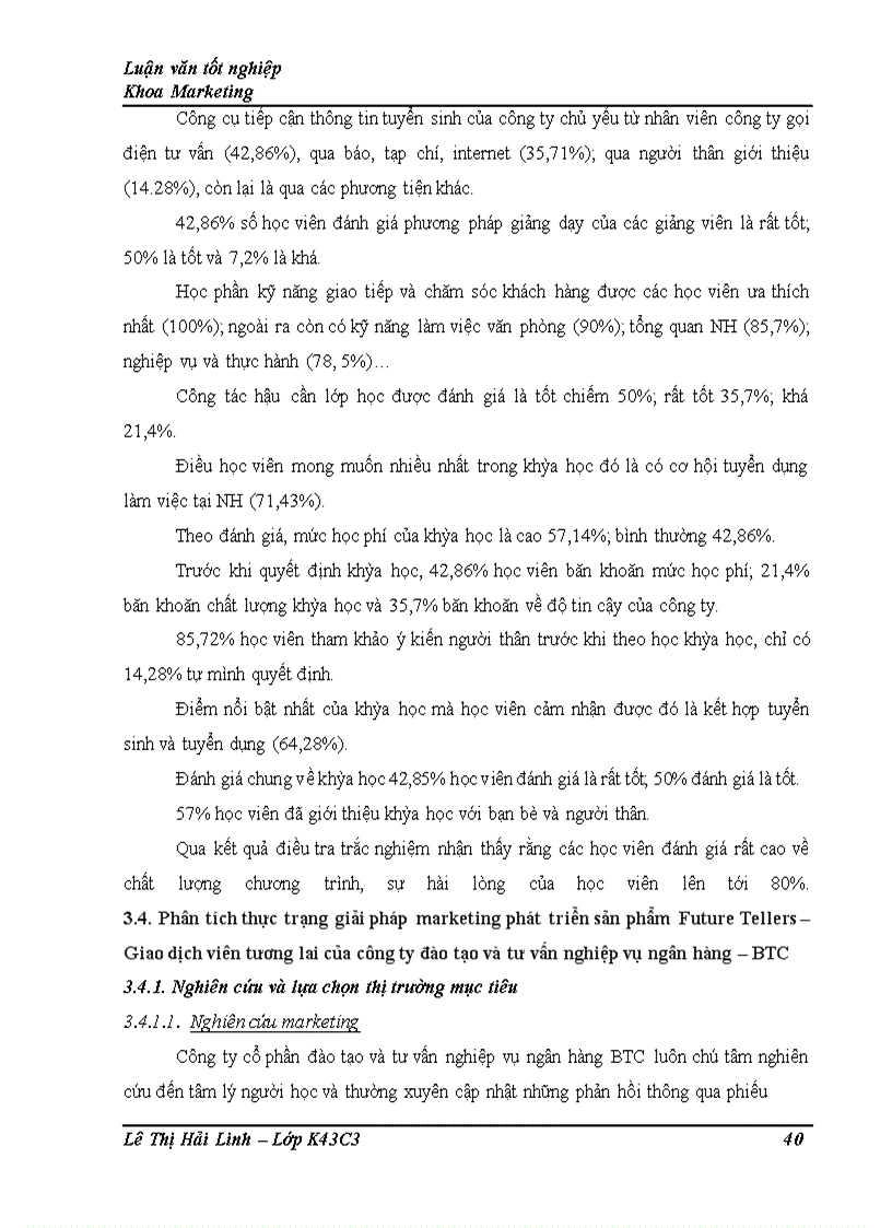 image for page Giải pháp marketing nhằm phát triển sản phẩm Future Tellers – Giao dịch viên tương lai của công ty đào tạo và tư vấn nghiệp vụ ngân hàng – BTC