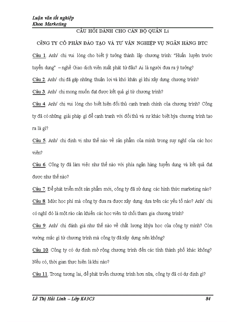 image for page Giải pháp marketing nhằm phát triển sản phẩm Future Tellers – Giao dịch viên tương lai của công ty đào tạo và tư vấn nghiệp vụ ngân hàng – BTC