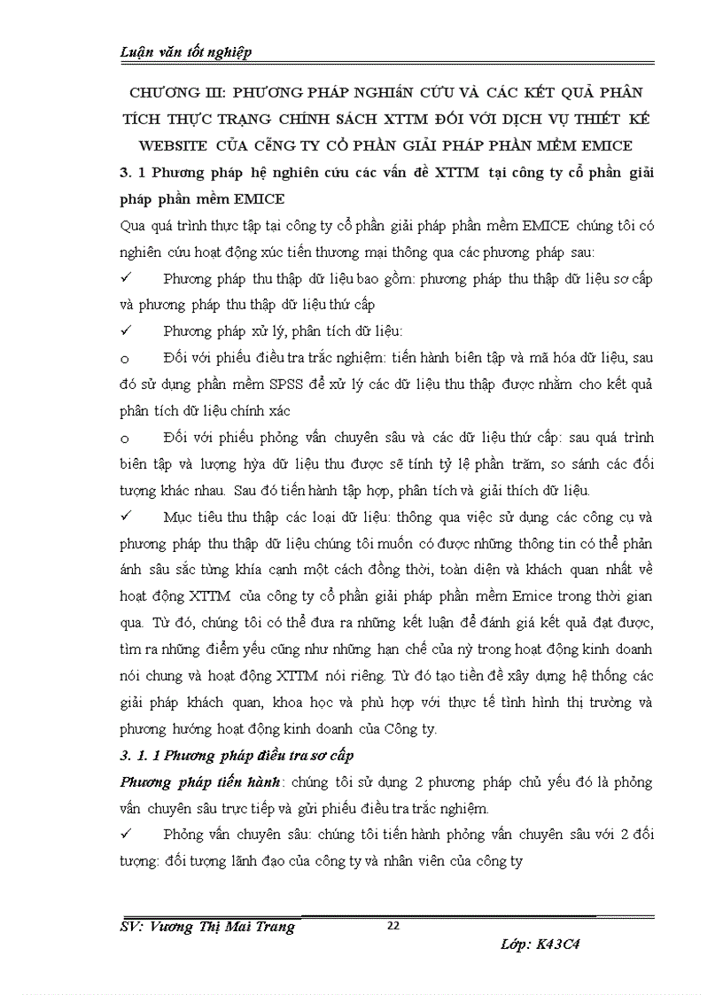 image for page Phát triển chính sách xúc tiến thương mại đối với dịch vụ thiết kế website của công ty cổ phần giải pháp phần mềm EMICE