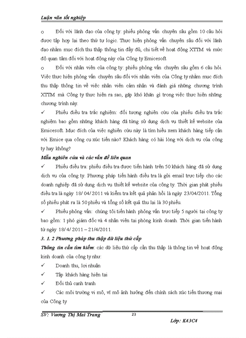 image for page Phát triển chính sách xúc tiến thương mại đối với dịch vụ thiết kế website của công ty cổ phần giải pháp phần mềm EMICE