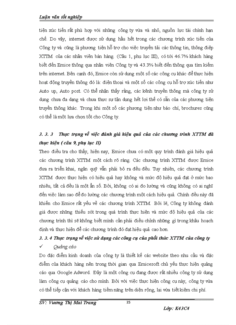 image for page Phát triển chính sách xúc tiến thương mại đối với dịch vụ thiết kế website của công ty cổ phần giải pháp phần mềm EMICE