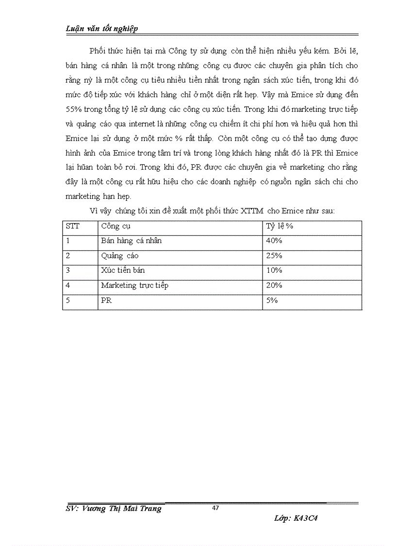 image for page Phát triển chính sách xúc tiến thương mại đối với dịch vụ thiết kế website của công ty cổ phần giải pháp phần mềm EMICE