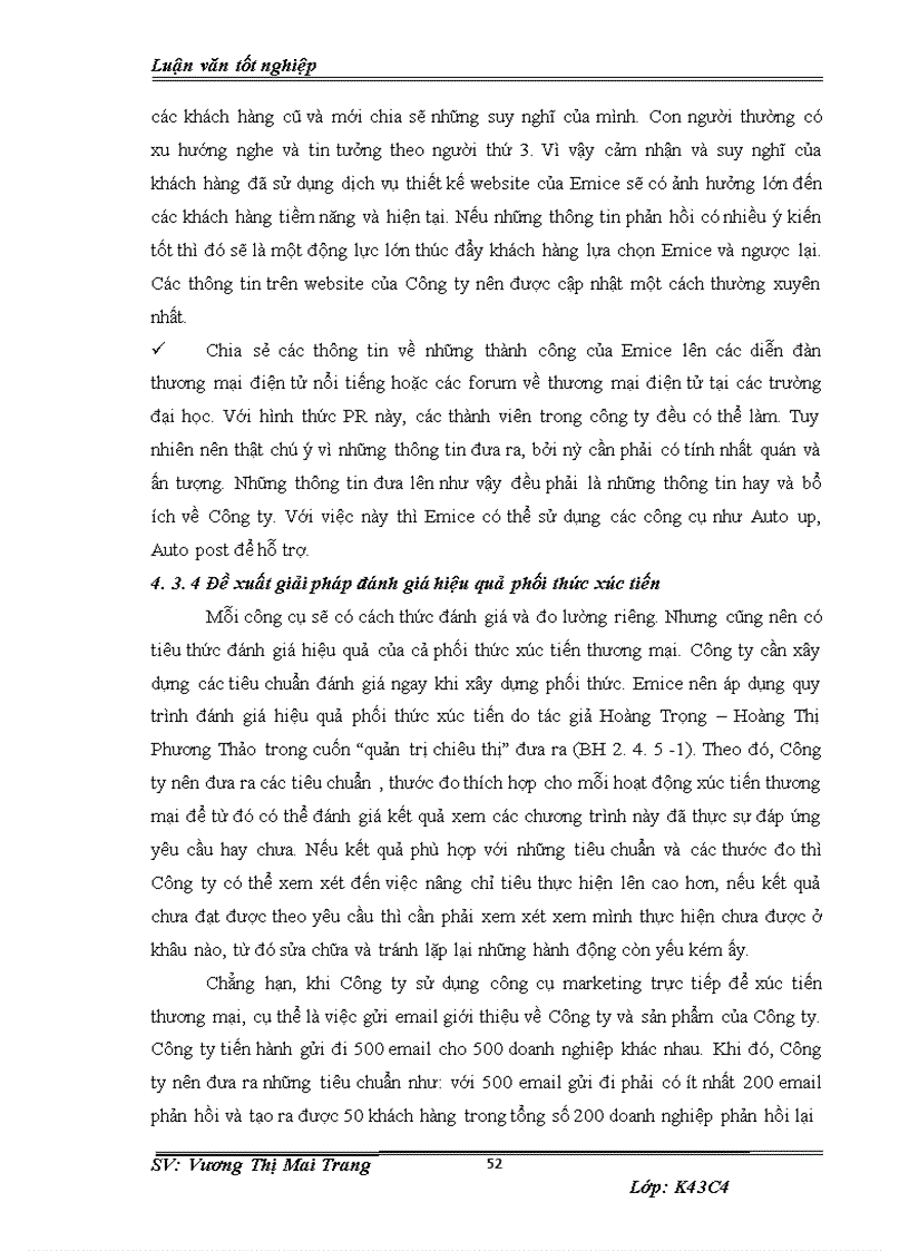 image for page Phát triển chính sách xúc tiến thương mại đối với dịch vụ thiết kế website của công ty cổ phần giải pháp phần mềm EMICE