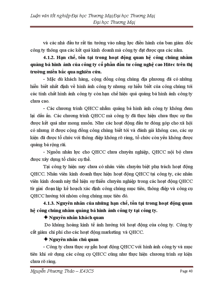 image for page Phát triển hoạt động quan hệ công chúng (PR) nhằm quảng bá hình ảnh của công ty cổ phần đầu tư công nghệ cao Hitec trên thị trường miền bắc