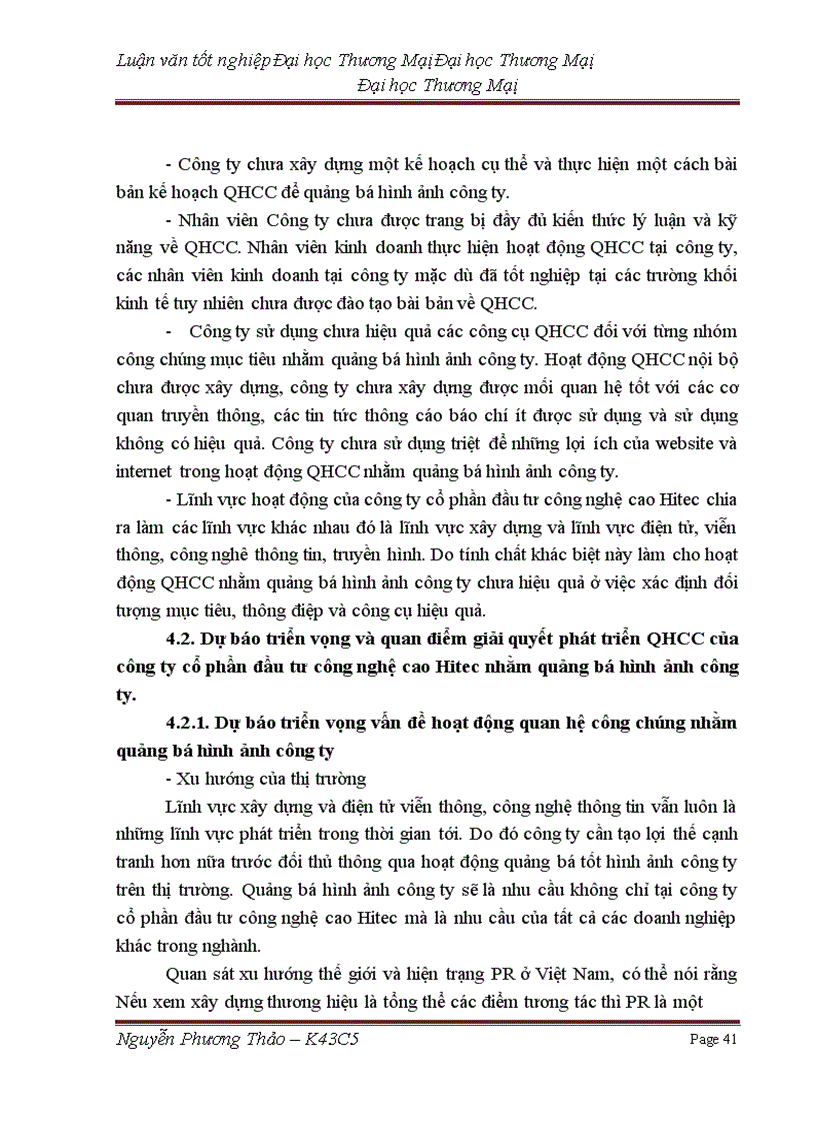 image for page Phát triển hoạt động quan hệ công chúng (PR) nhằm quảng bá hình ảnh của công ty cổ phần đầu tư công nghệ cao Hitec trên thị trường miền bắc