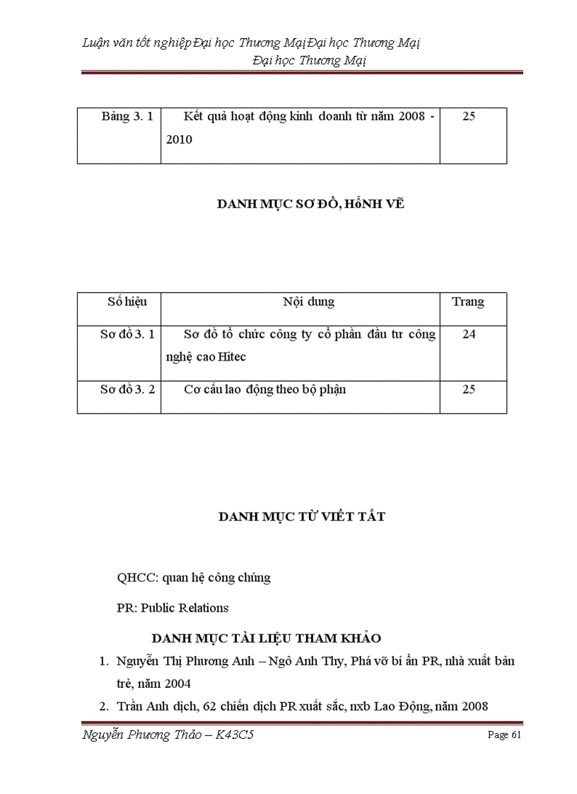 image for page Phát triển hoạt động quan hệ công chúng (PR) nhằm quảng bá hình ảnh của công ty cổ phần đầu tư công nghệ cao Hitec trên thị trường miền bắc