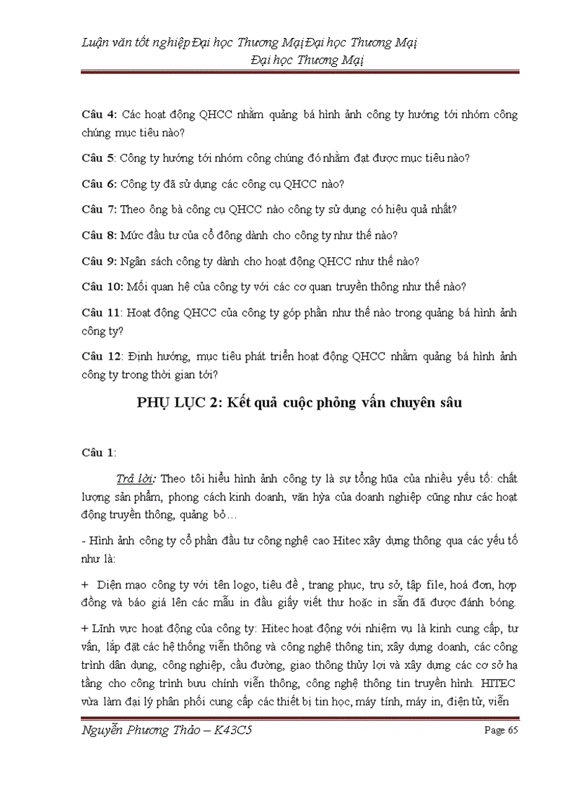 image for page Phát triển hoạt động quan hệ công chúng (PR) nhằm quảng bá hình ảnh của công ty cổ phần đầu tư công nghệ cao Hitec trên thị trường miền bắc