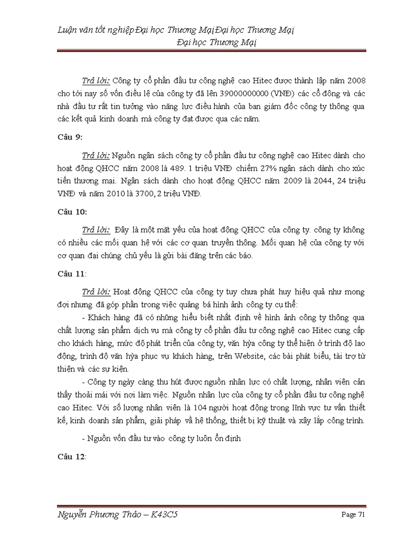 image for page Phát triển hoạt động quan hệ công chúng (PR) nhằm quảng bá hình ảnh của công ty cổ phần đầu tư công nghệ cao Hitec trên thị trường miền bắc