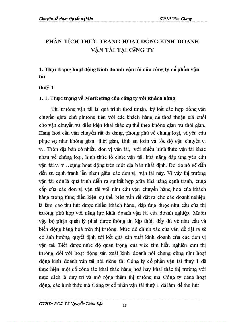 image for page Thực trạng và một số giải pháp phát triển kinh doanh vận tải của Công ty cổ phần vận tải thuỷ 1