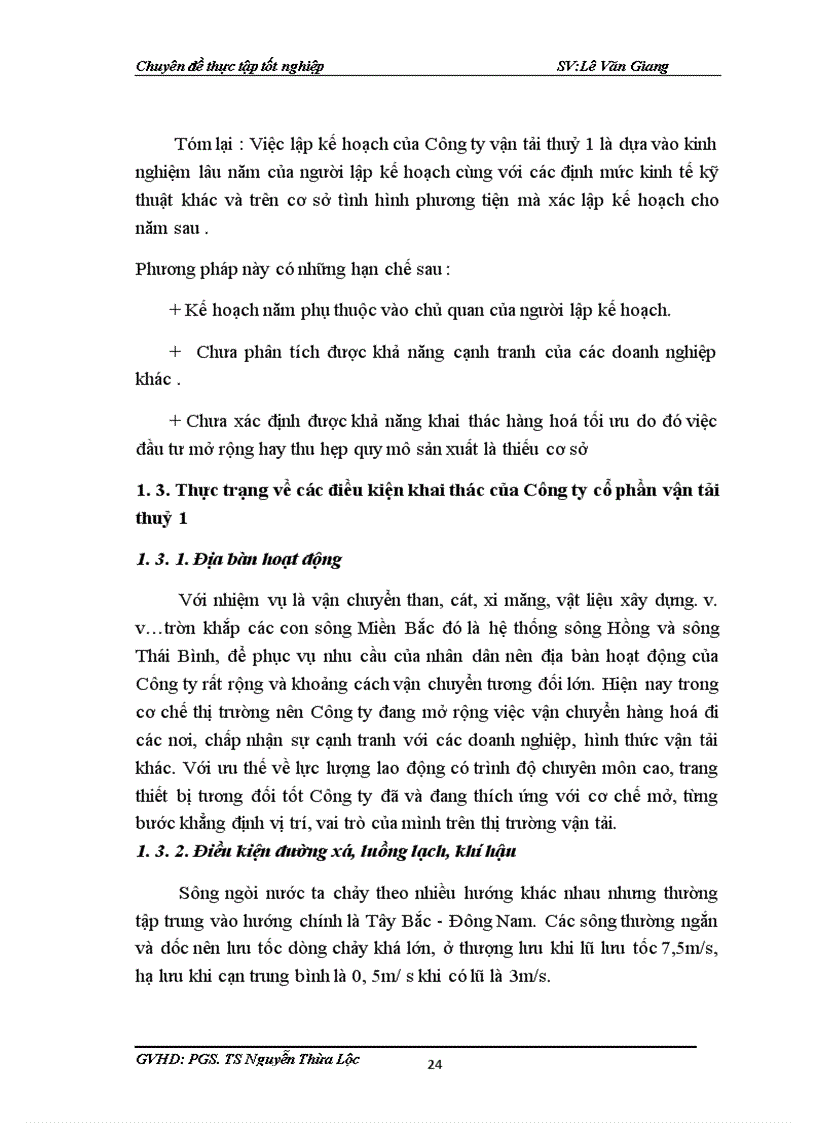 image for page Thực trạng và một số giải pháp phát triển kinh doanh vận tải của Công ty cổ phần vận tải thuỷ 1