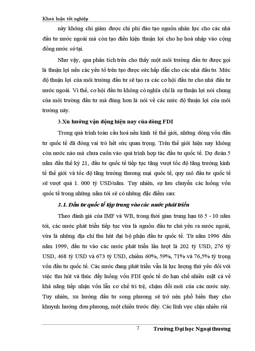 image for page ÁĐề xuất một số giải pháp nhằm tăng cường thu hút FDI vào Hà Tây trong những năm tới