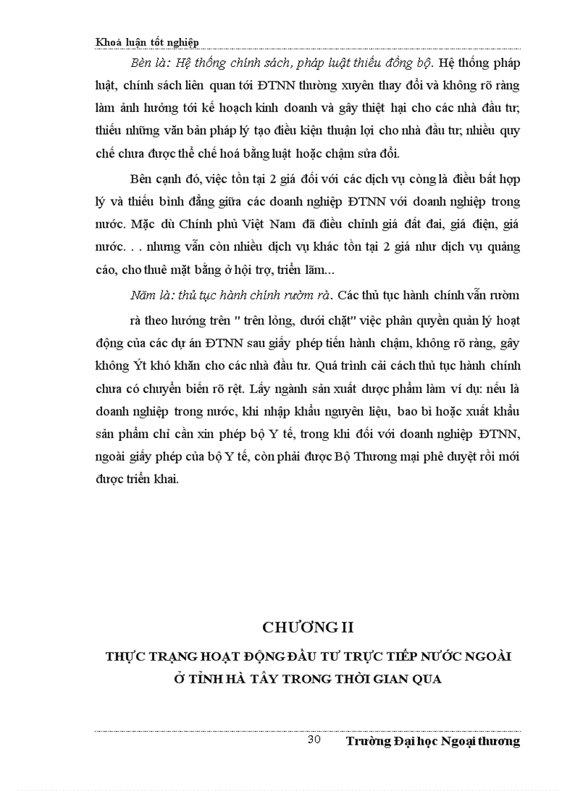 image for page ÁĐề xuất một số giải pháp nhằm tăng cường thu hút FDI vào Hà Tây trong những năm tới