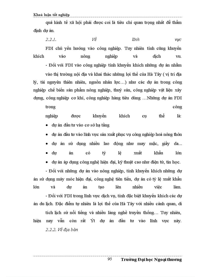 image for page ÁĐề xuất một số giải pháp nhằm tăng cường thu hút FDI vào Hà Tây trong những năm tới