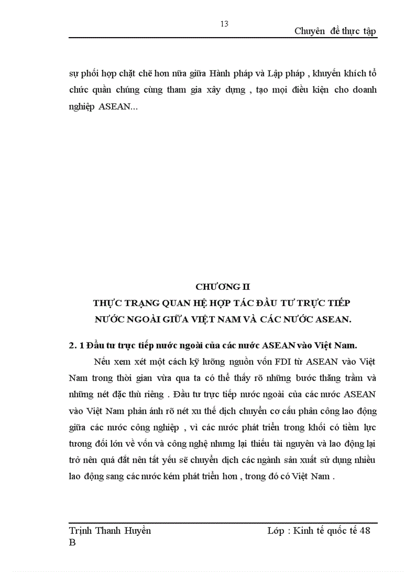 image for page Quan hệ hợp tác đầu tư trực tiếp nước ngoài giữa Việt Nam và các nước ASEAN