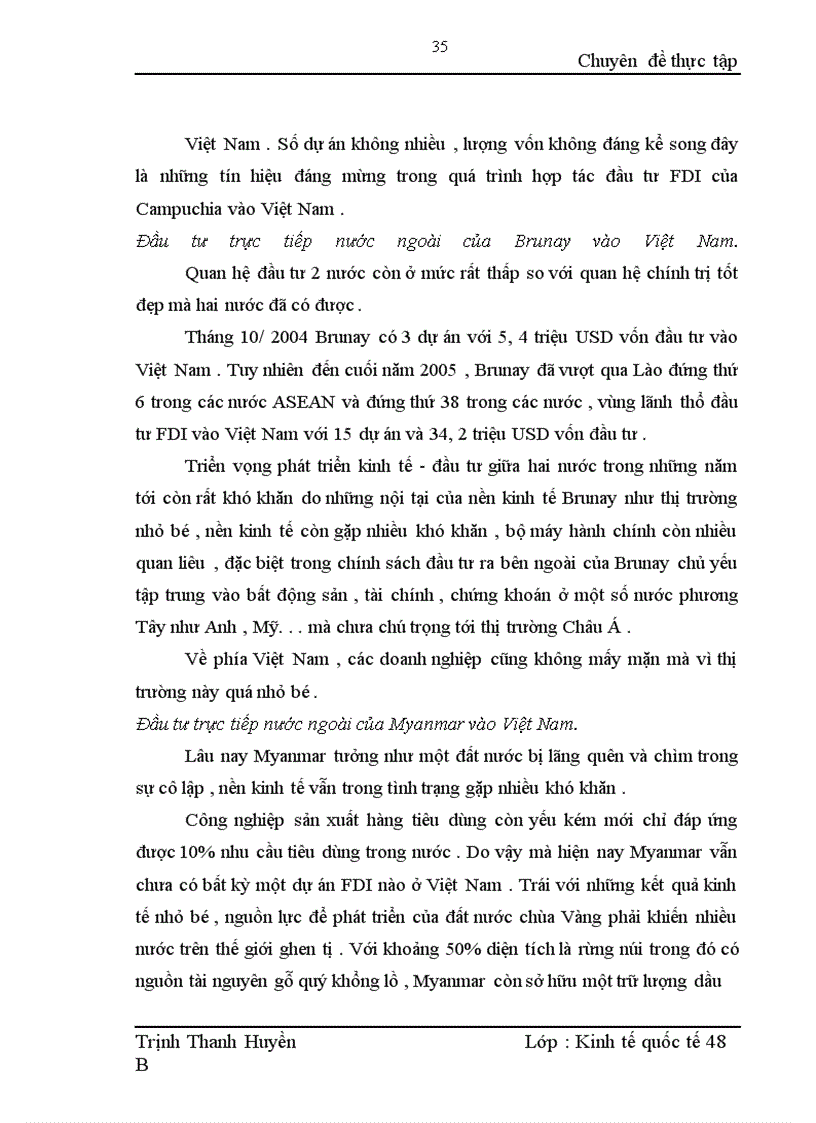 image for page Quan hệ hợp tác đầu tư trực tiếp nước ngoài giữa Việt Nam và các nước ASEAN