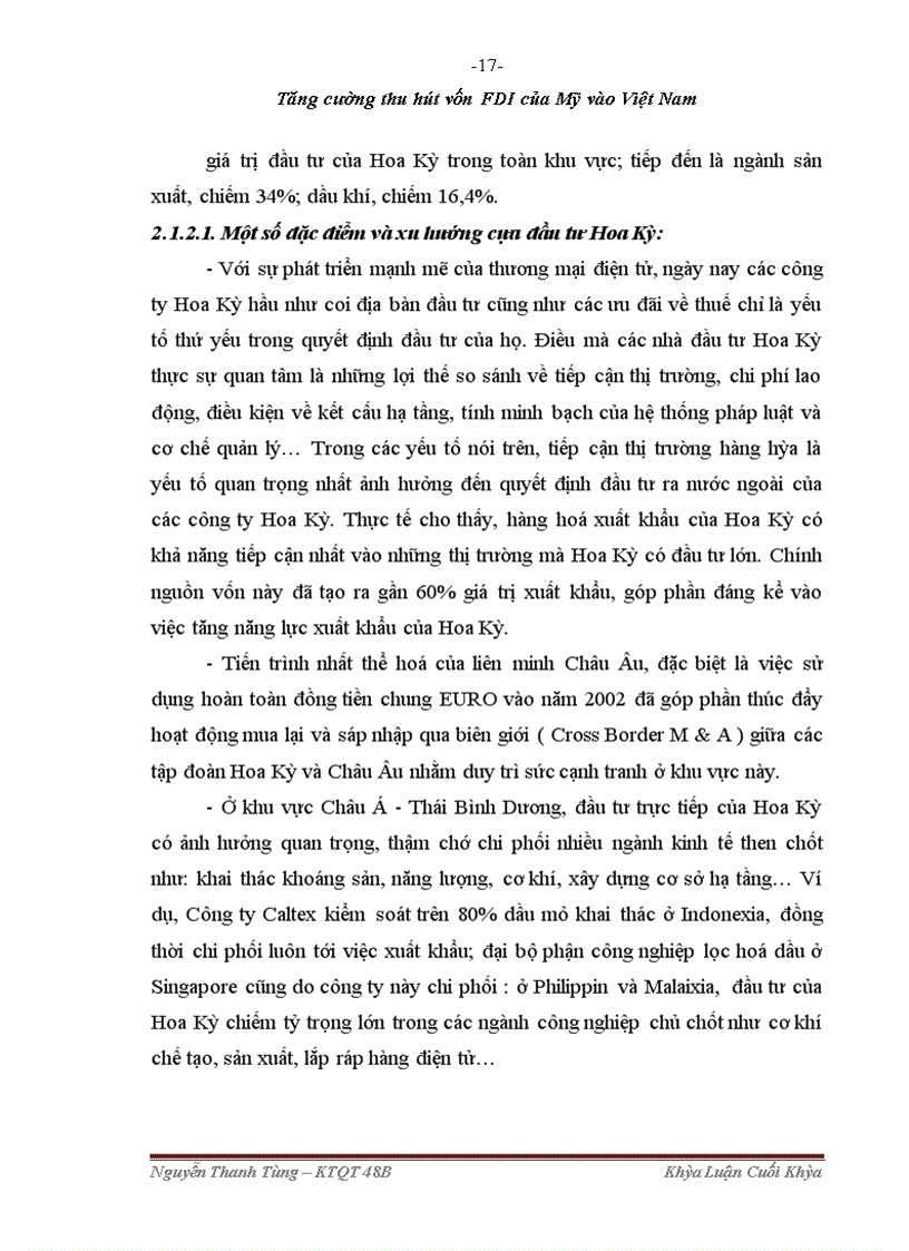 image for page Tăng cường thu hút vốn fdi của mỹ vào việt nam