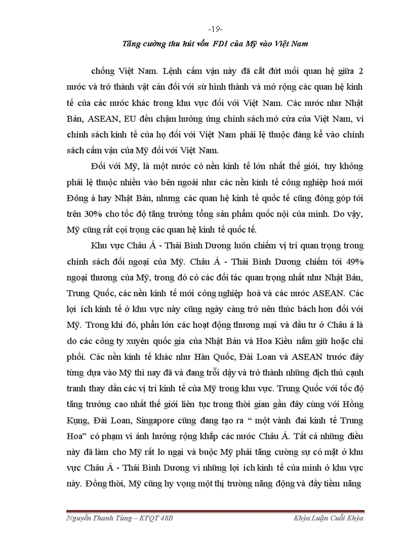 image for page Tăng cường thu hút vốn fdi của mỹ vào việt nam