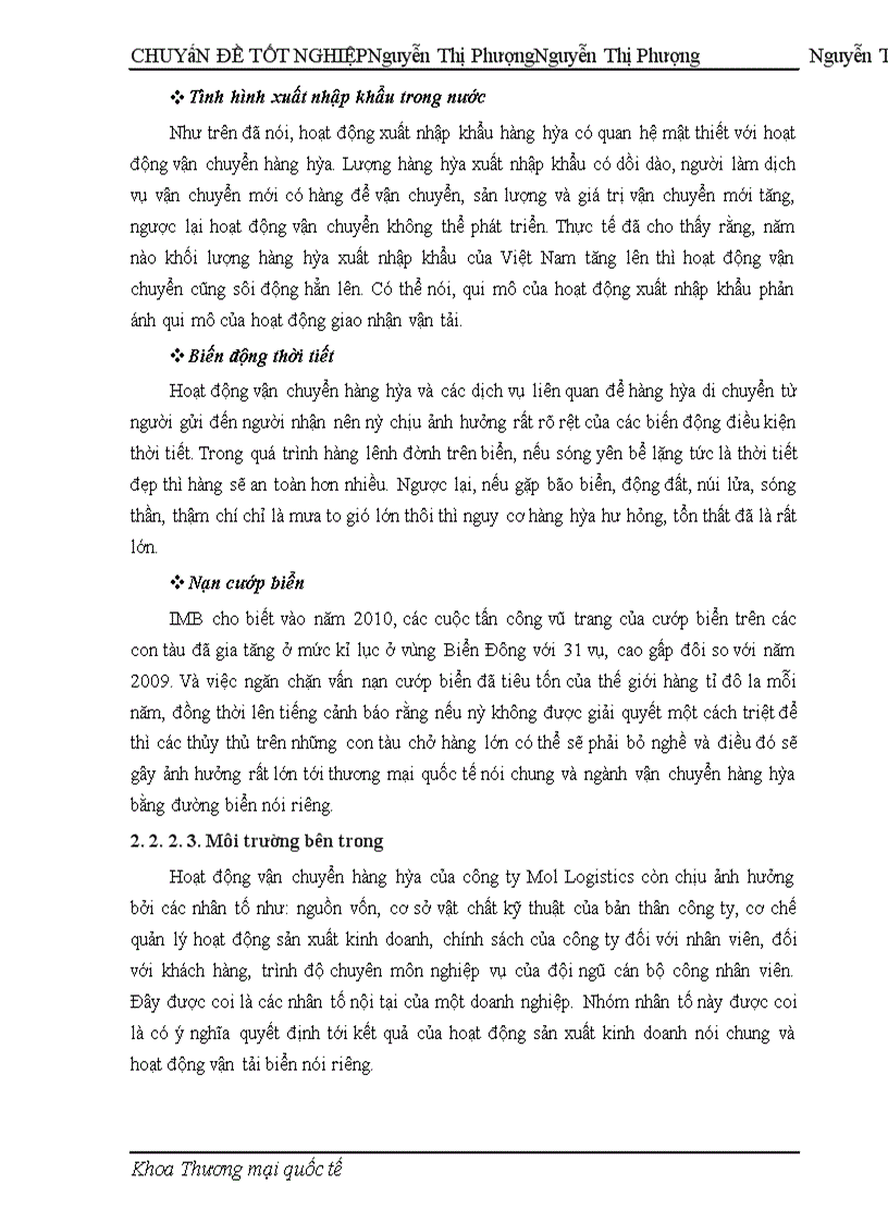 image for page Các giải pháp hoàn thiện nghiệp vụ vận chuyển hàng hóa bằng đường biển của công ty TNHH Mol Logistics