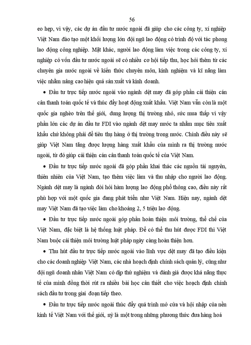 image for page Thu hút đầu tư trực tiếp nước ngoài vào thúc đẩy xuất khẩu hàng dệt may Việt Nam