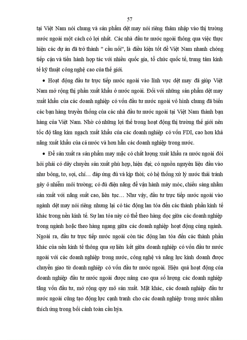 image for page Thu hút đầu tư trực tiếp nước ngoài vào thúc đẩy xuất khẩu hàng dệt may Việt Nam