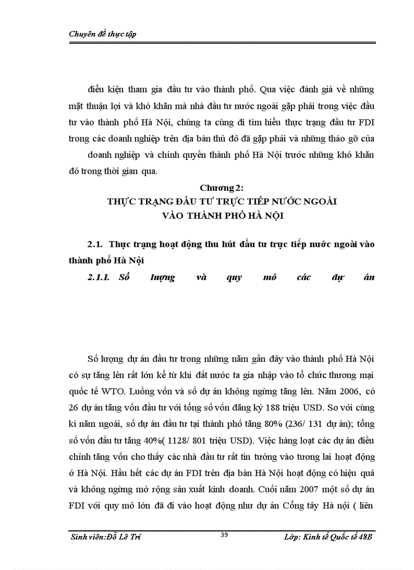 image for page Giải pháp tăng cường thu hút đầu tư trực tiếp nước ngoài (FDI) vào thành phố Hà Nội