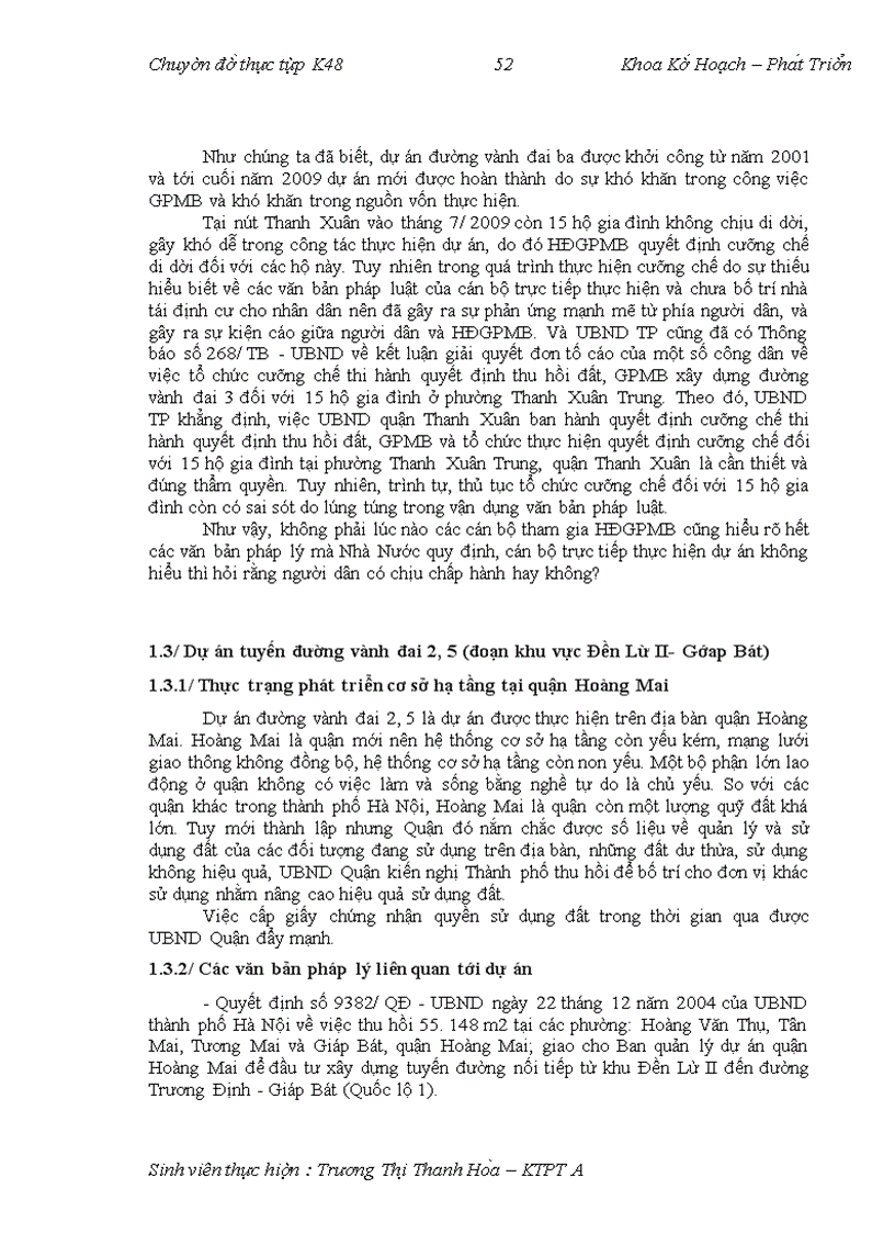 image for page Một số ý kiến hoàn thiện chính sách đền bù và giải phóng mặt bằng trên địa bàn Hà Nội những năm tới