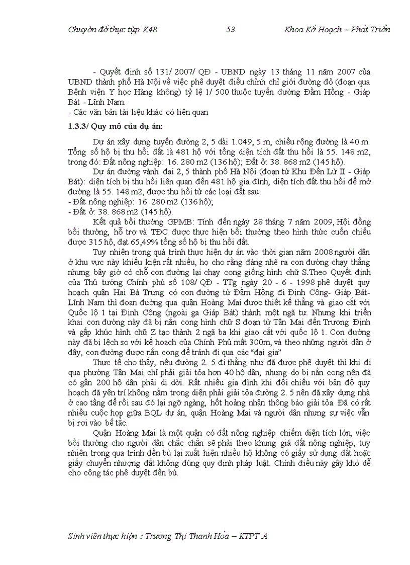 image for page Một số ý kiến hoàn thiện chính sách đền bù và giải phóng mặt bằng trên địa bàn Hà Nội những năm tới