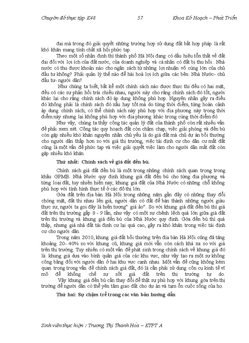 image for page Một số ý kiến hoàn thiện chính sách đền bù và giải phóng mặt bằng trên địa bàn Hà Nội những năm tới